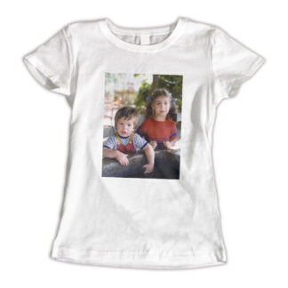 bedruckte T shirts Damen weiß, Titelbild