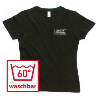 t-shirts dtf-druck damen, titelbild, schwarz
