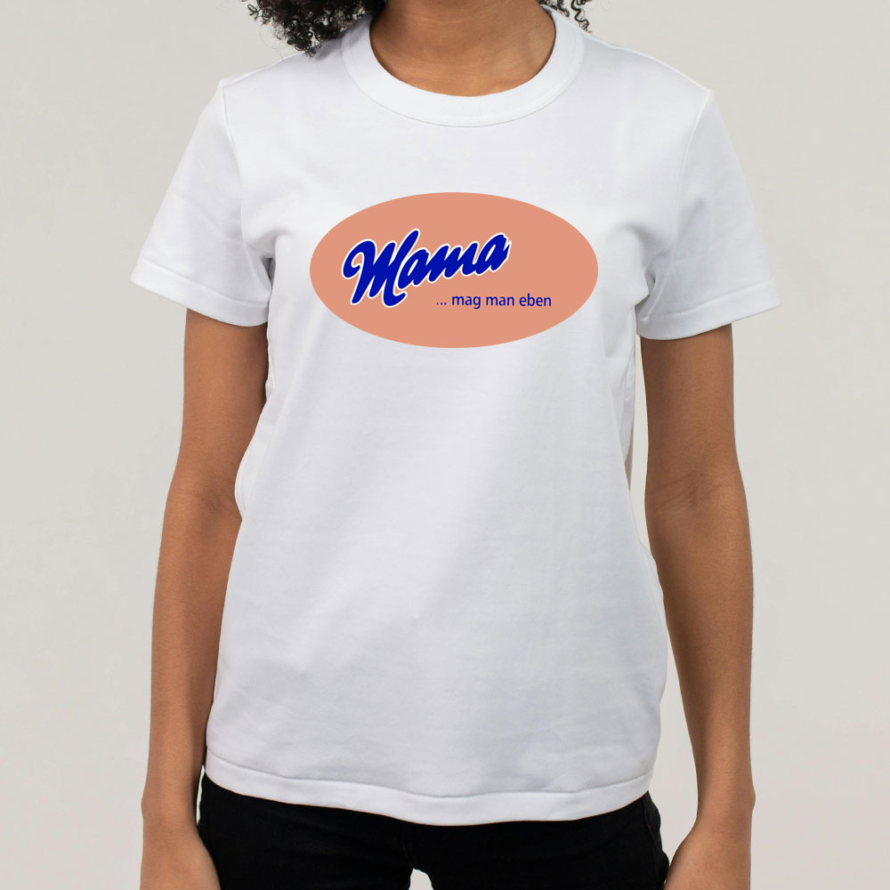 T-Shirt DTF Druck Damen weiß, Motiv Mama